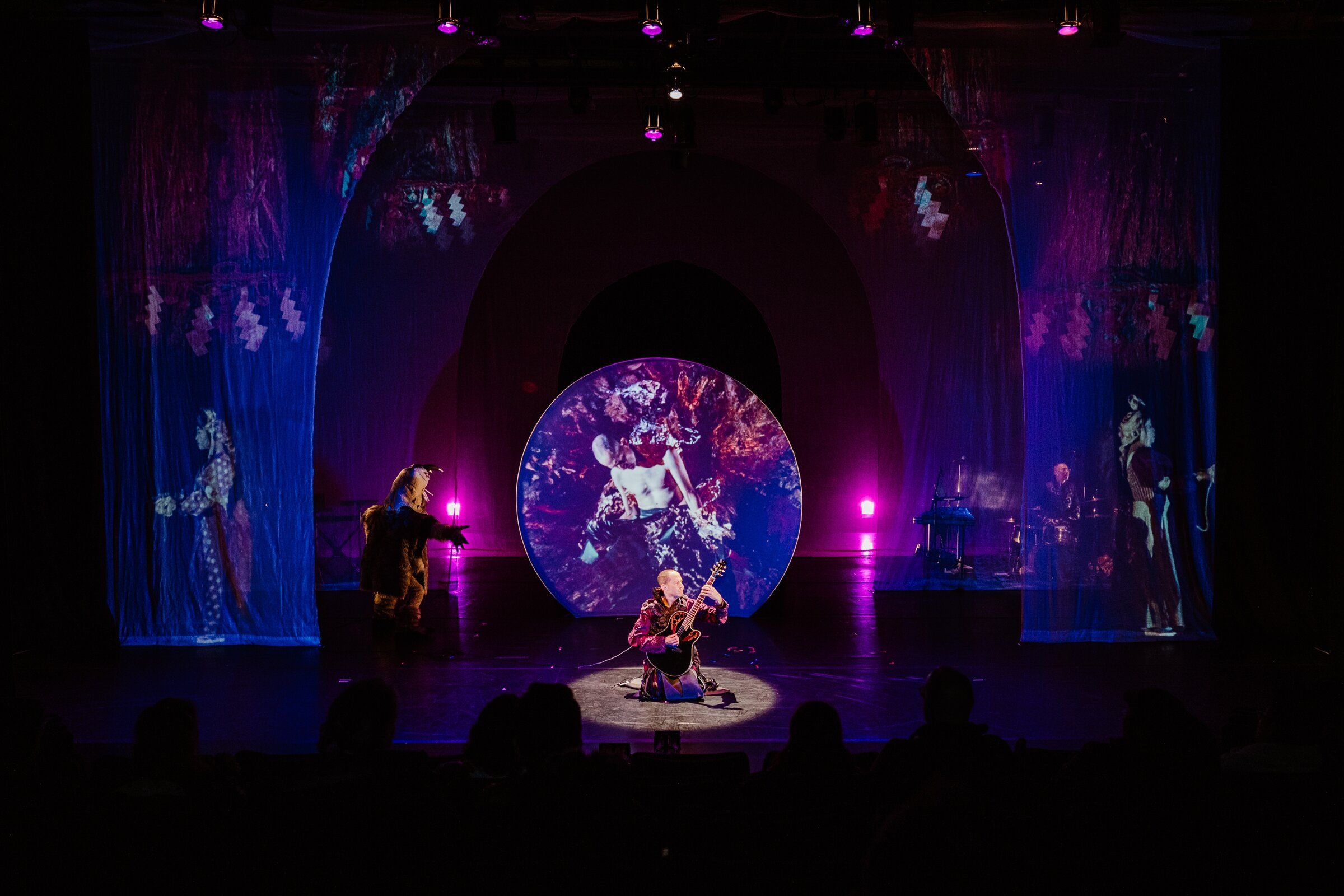 Longtime Seattle artists' Moore Theatre show builds rich visual