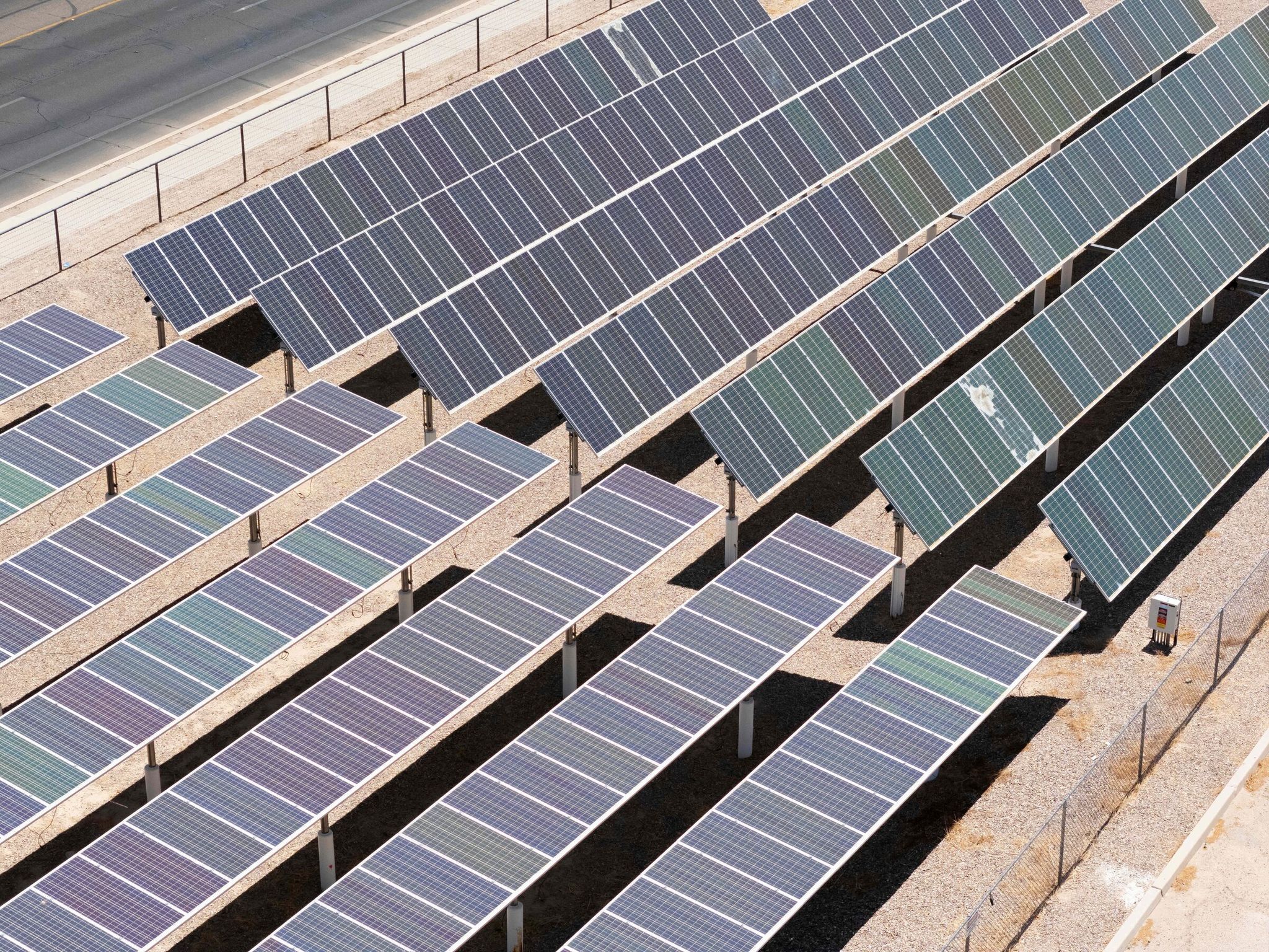 Solar panels in Tucson, Arizona. (Rebecca Noble / Bloomberg)