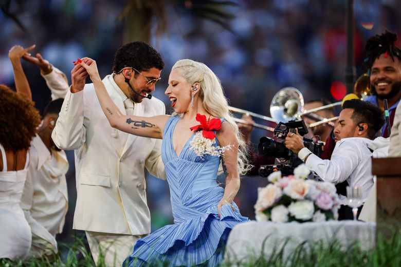 Bad Bunny's Super Bowl halftime show puts Latino pride center stage | The  Seattle Times
