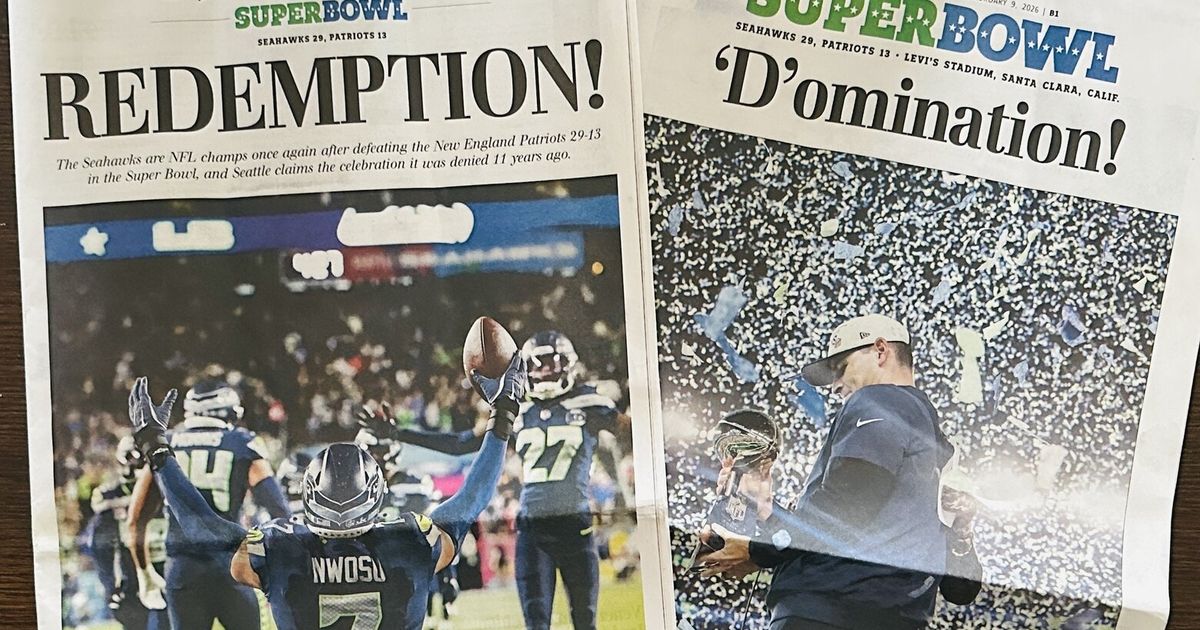 How to get The Seattle Times’ front page on Seahawks’ Super Bowl LX win - The Seattle Times