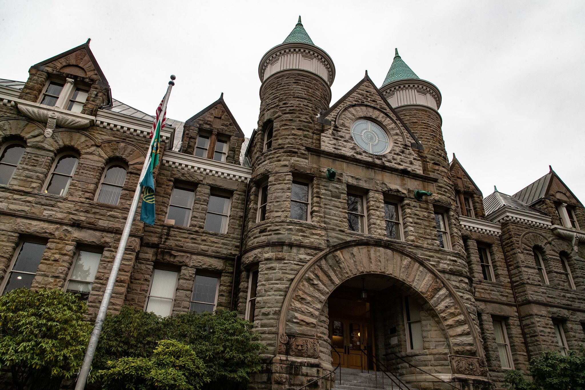 The new bill would require the Office of the Superintendent of Public Instruction, shown in a photo in Olympia, to keep certain special education records longer. (Kylie Cooper / The Seattle Times, 2023)