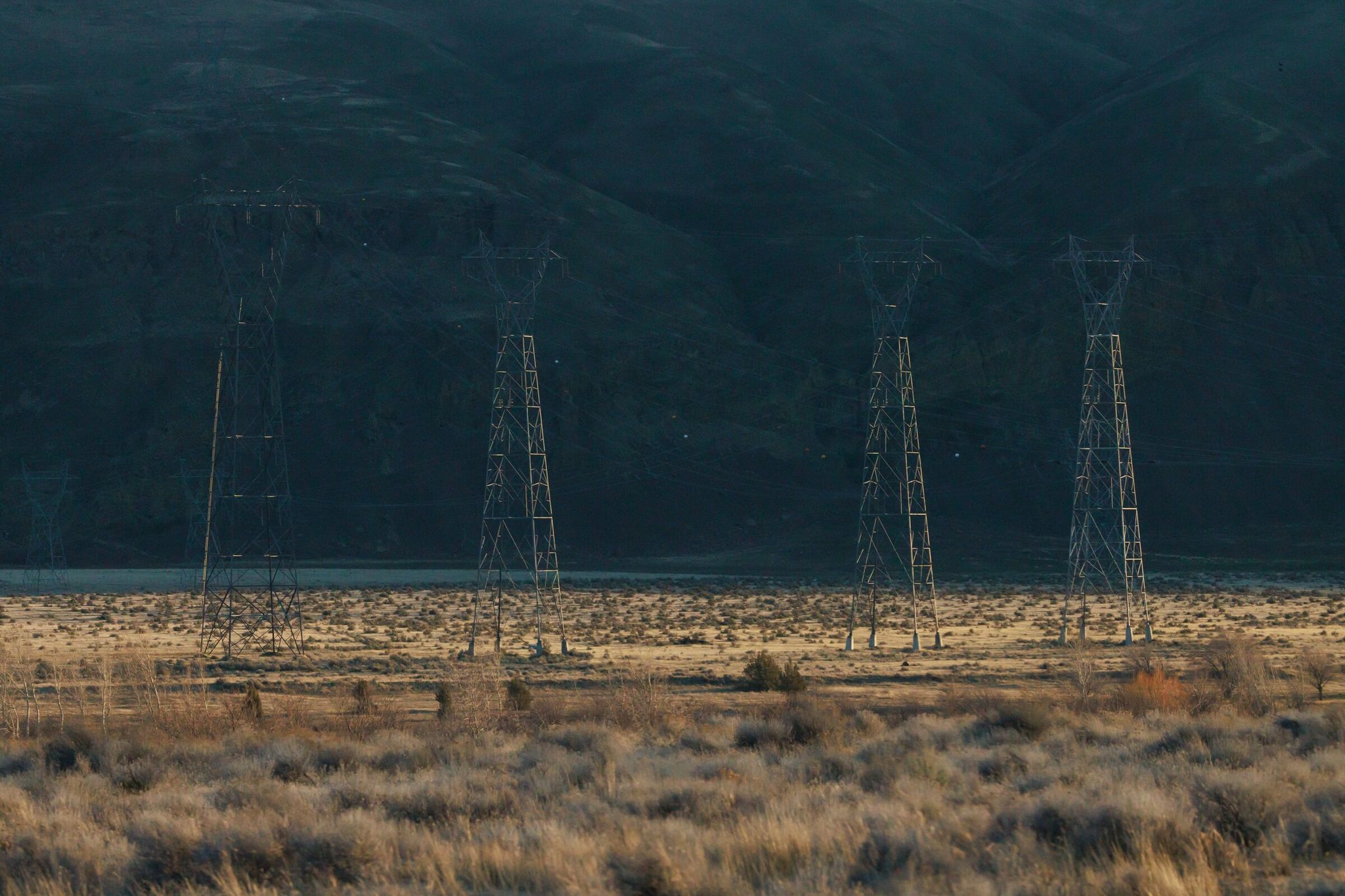 The Cereza Solar and Storage Project is planned for up to 8,000 acres of unused land on the southeastern edge of the Hanford site near Richland in eastern Washington. (Erika Schultz / The Seattle Times)