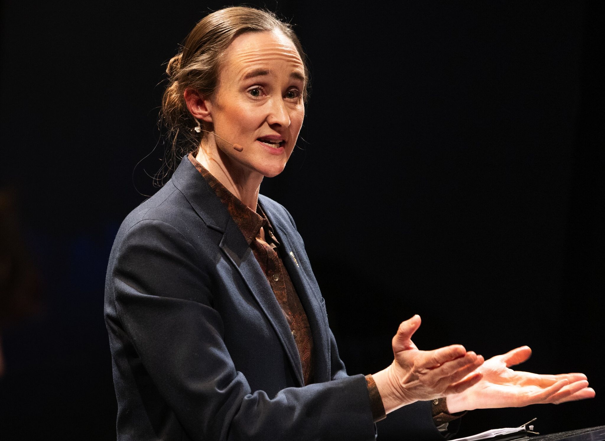 Mayor Kathi Wilson delivered her first State of the City address in Seattle on Tuesday. (Ken Lambert / The Seattle Times)