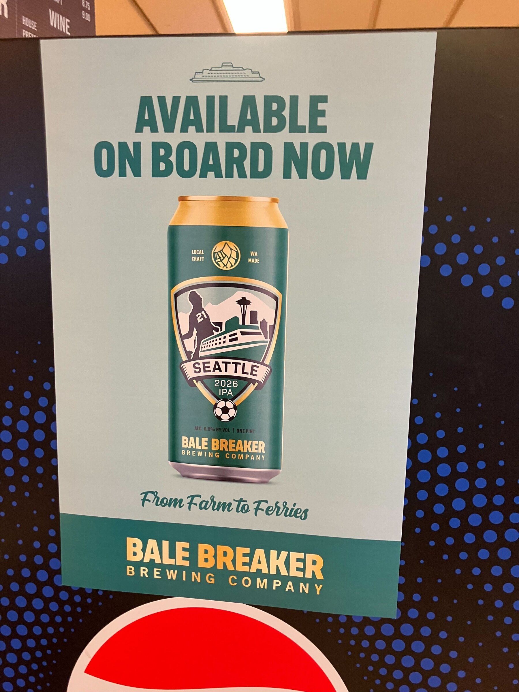 New beer from Bale Breaker Brewing Co. will be sold exclusively on board Washington State ferries. (Mike Reichher / The Seattle Times)
