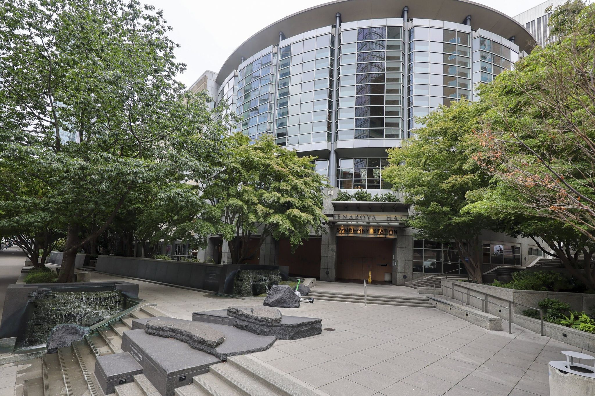 Benaroya Hall in Seattle on Sept. 12. (Kevin Clark / The Seattle Times)