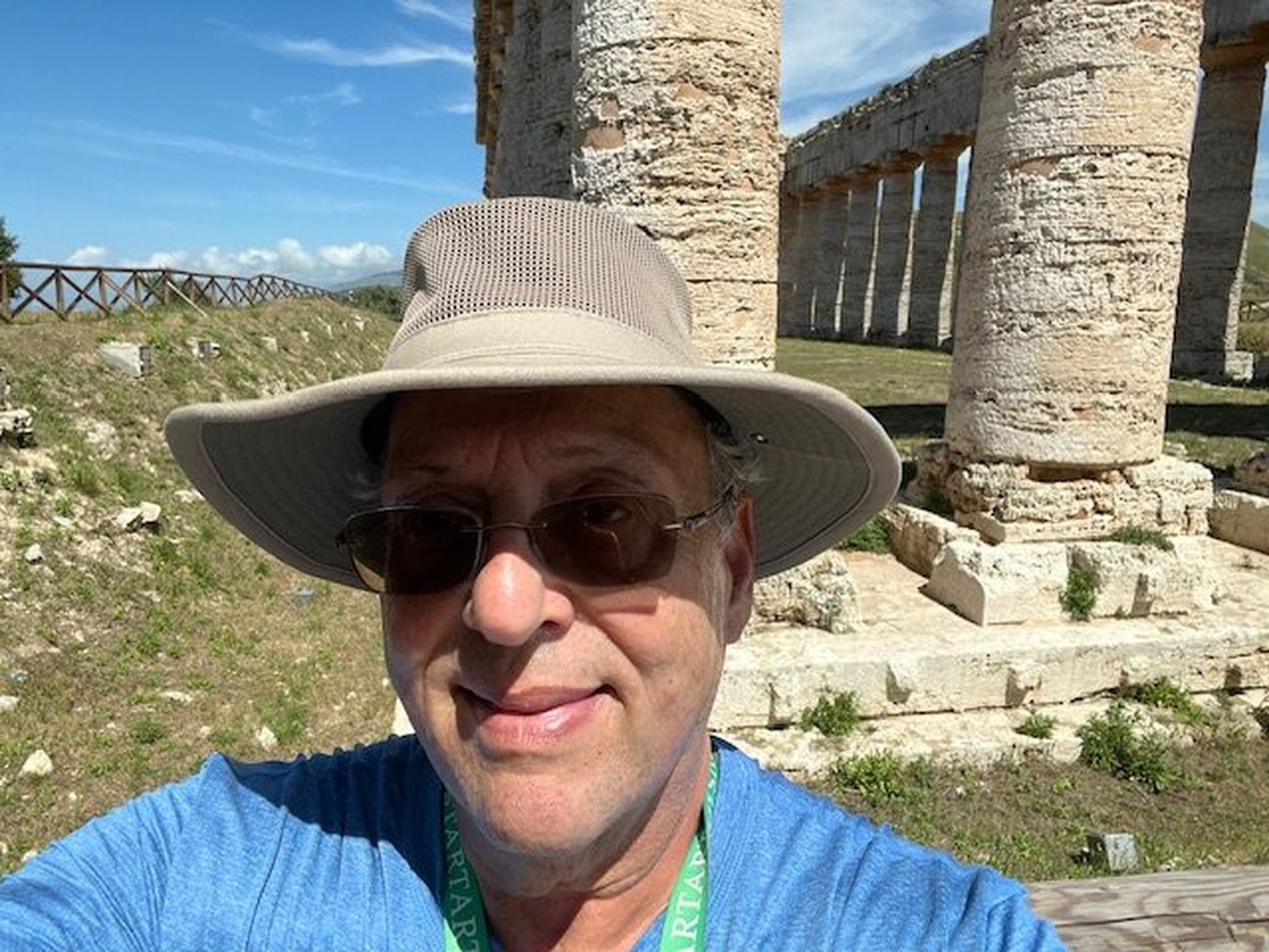 Paul Schoenfeld, a retired psychologist, in Sicily in June 2023. “With acceptance, we can keep our peace and our poise,” he writes about aging. (Courtesy Paul Schoenfeld)