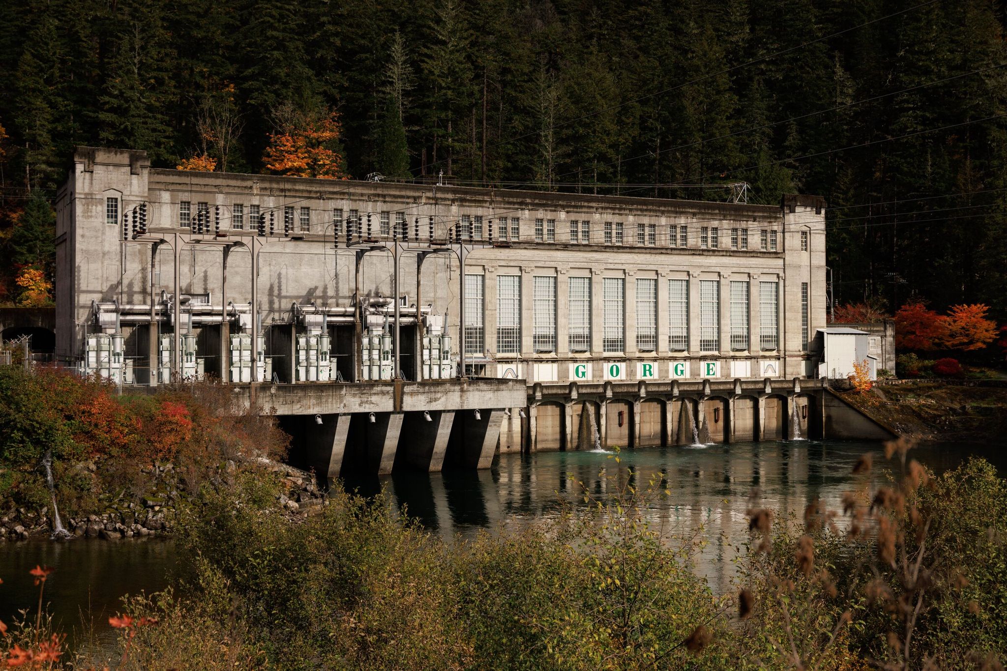 The Gorge Powerhouse, a hydroelectric power station, in Newhalem in the foothills of the North Cascades. (Erika Schultz / The Seattle Times)