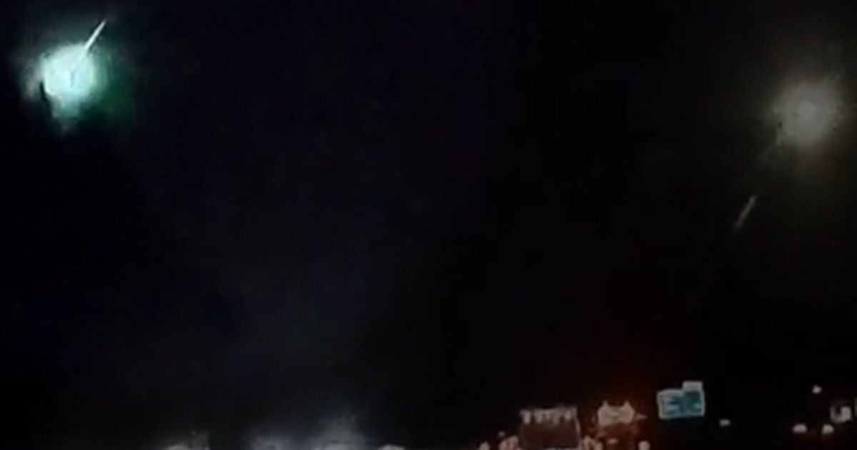 Green fireball captured on WA dashcam as meteor streaks across sky