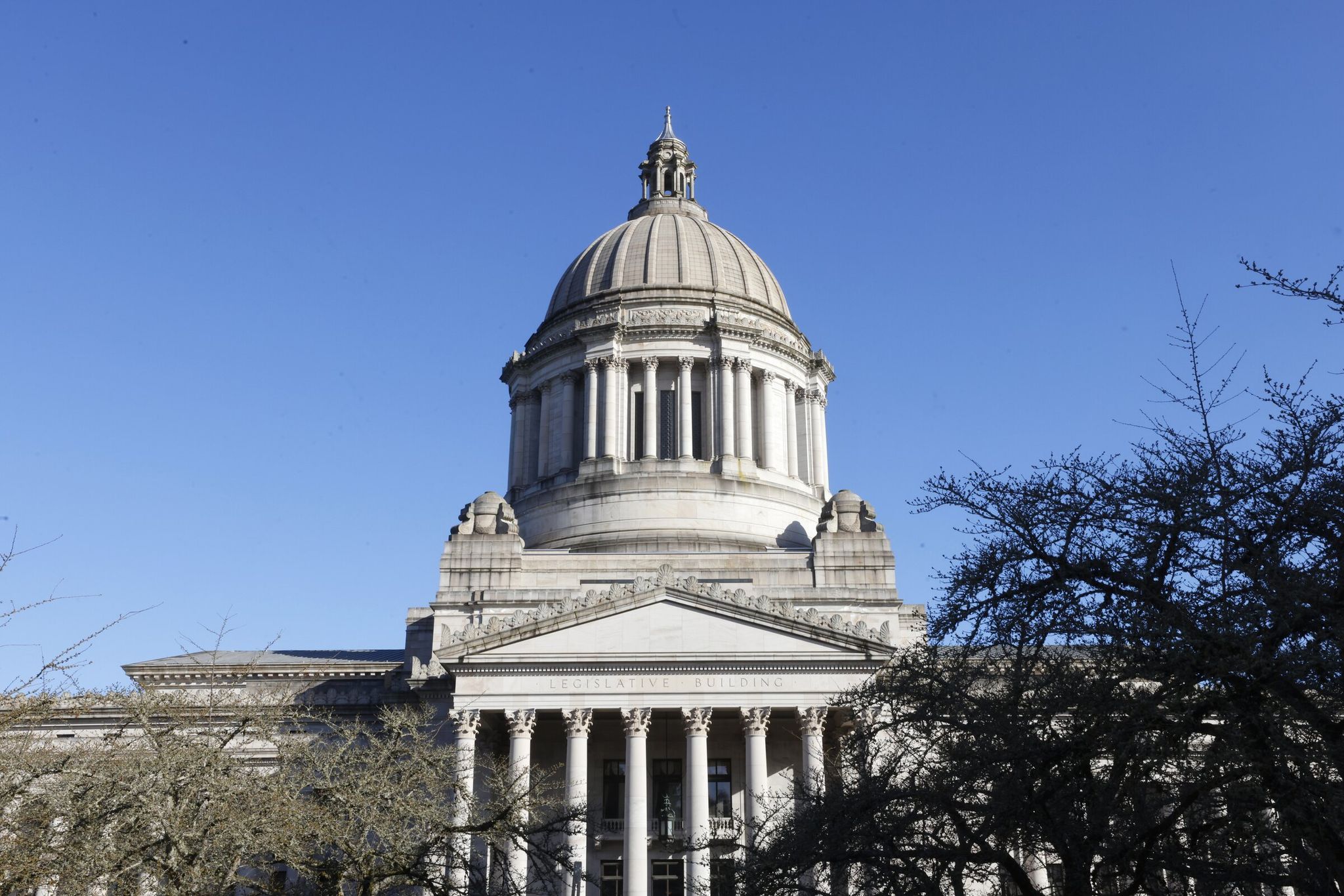 The legislative building on the Capitol campus in Olympia on Thursday, March 5, 2026. (Karen Ducey / )