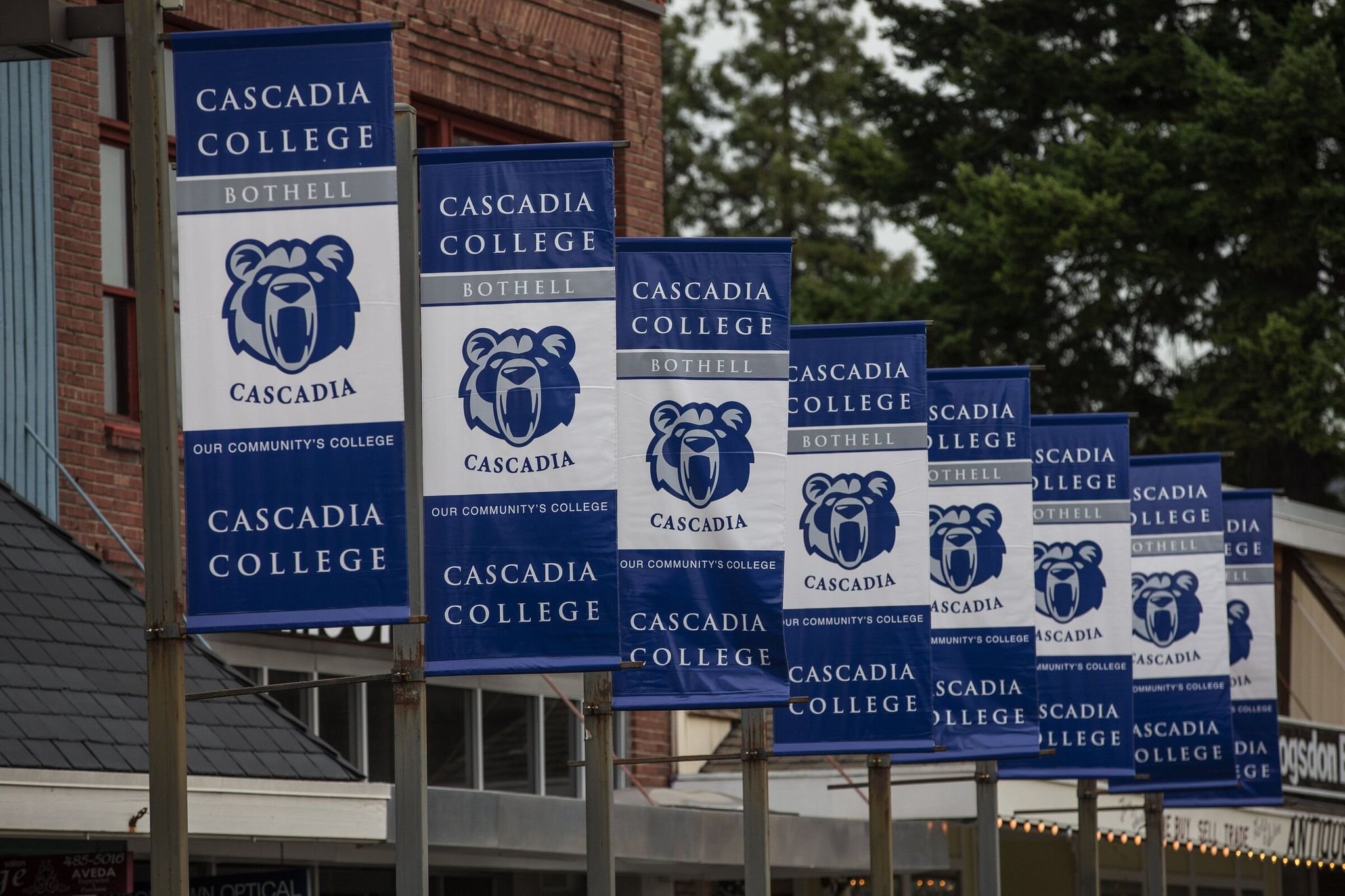 Much of Bothell's identity is tied to higher education: Cascadia College and UW Bothell are located near the city center, in the area shown here. (Dean Rutz / The Seattle Times, 2015)