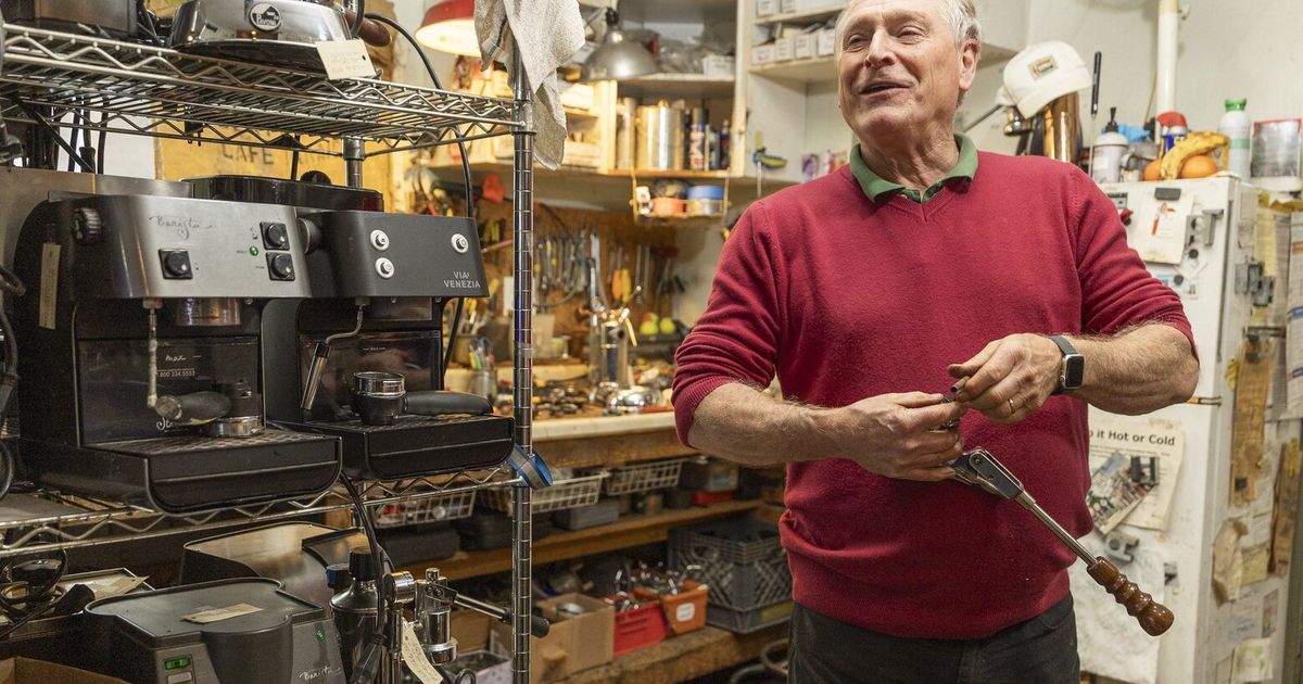 A tiny repair business in North Seattle has helped coffee lovers keep their machines in top shape for brewing and steaming for about 40 years. We squeeze inside for a peek.