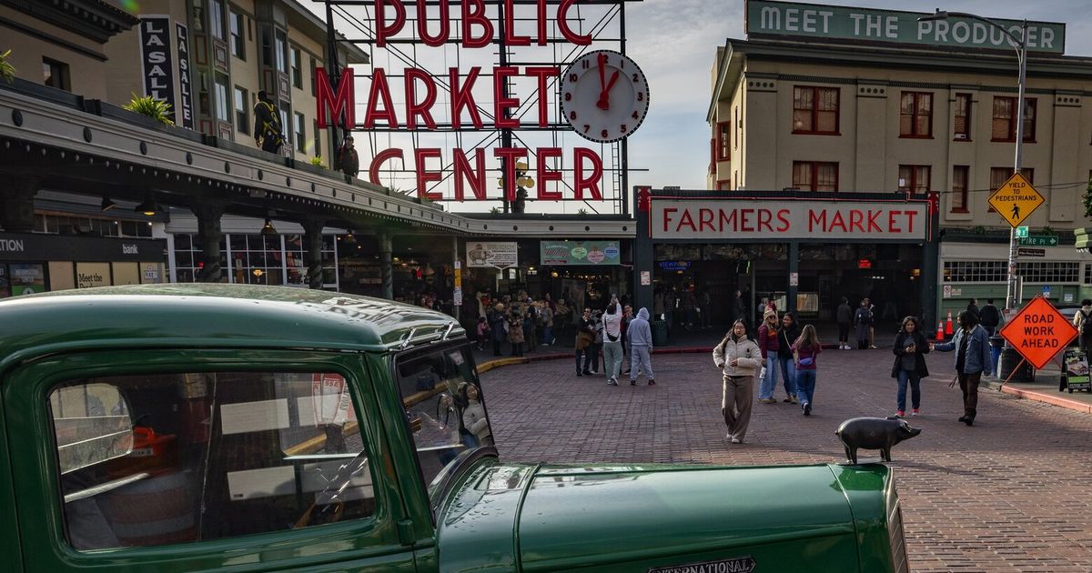 The bollards are the latest step in the city's effort to keep most cars out of Pike Place Market.