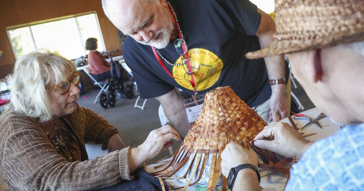 The weaving retreat is part of a larger effort to bring tribal members across the region and beyond “home” to their community.