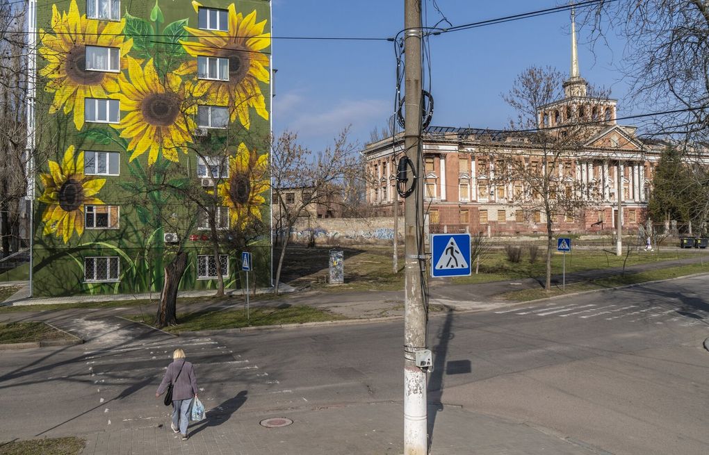 What happened after Denmark adopted a ruined city in Ukraine