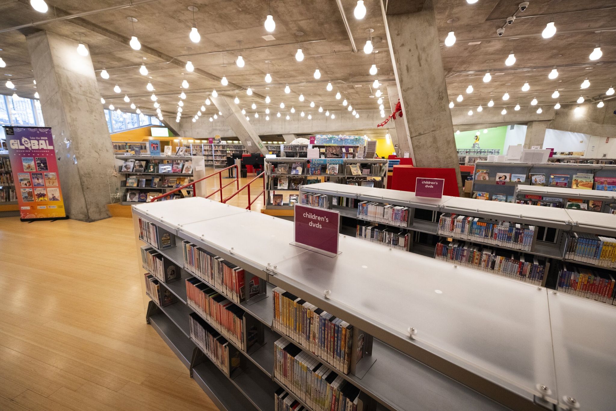 Seattle Public Library representatives say the children’s area in the Central Building downtown needs updating and redesign. (Ken Lambert / The Seattle Times)