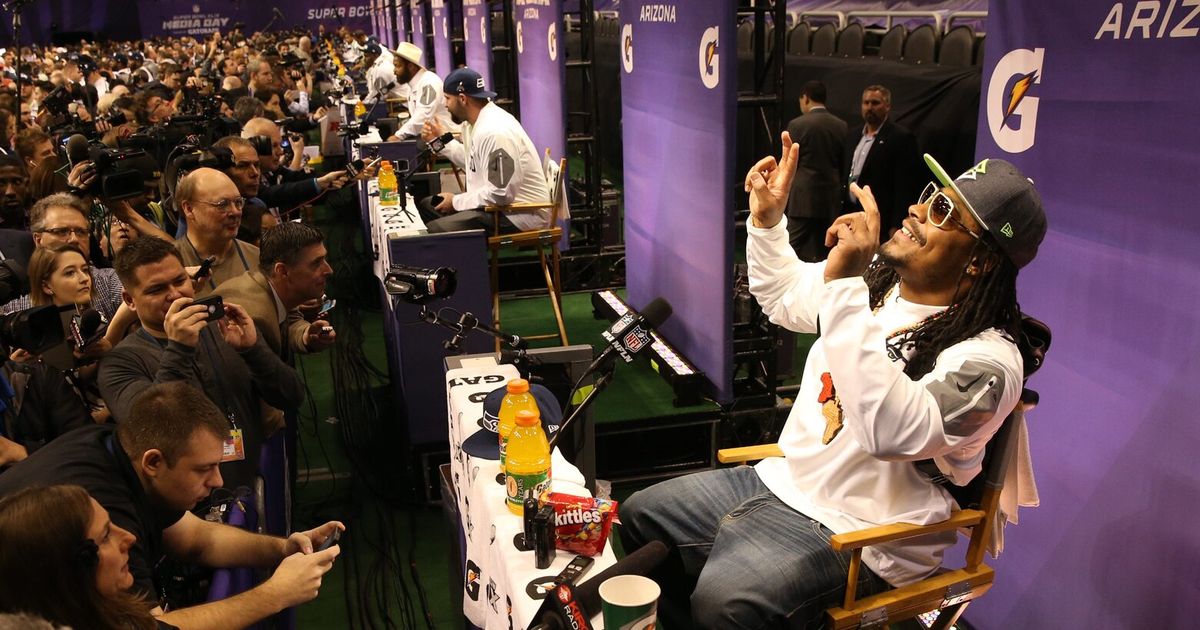 Marshawn Lynch doesn’t disappear into his roles