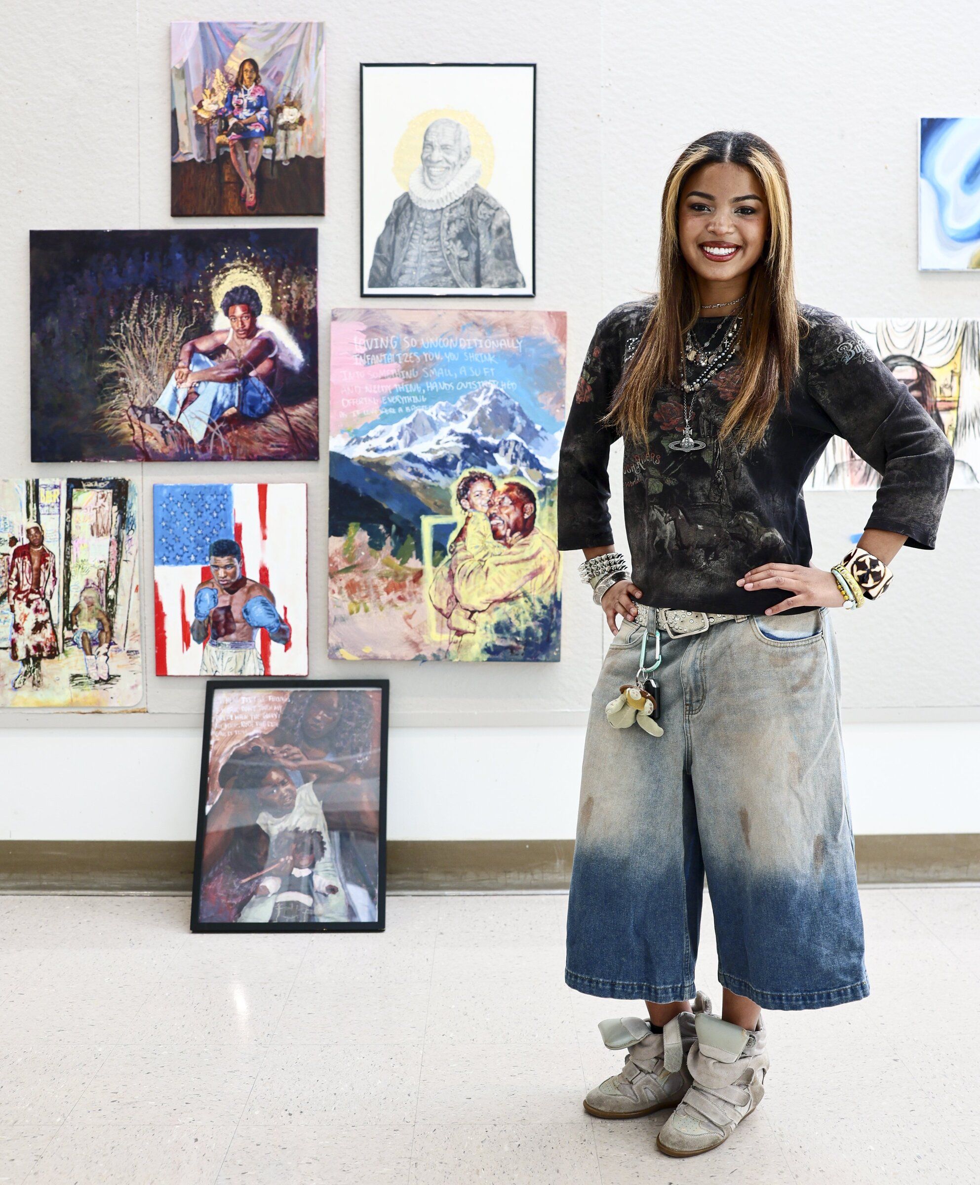 “I just prayed a lot through all of this,” Johnson said about submitting her work to the Doodle for Google contest. (Kevin Clark / The Seattle Times)