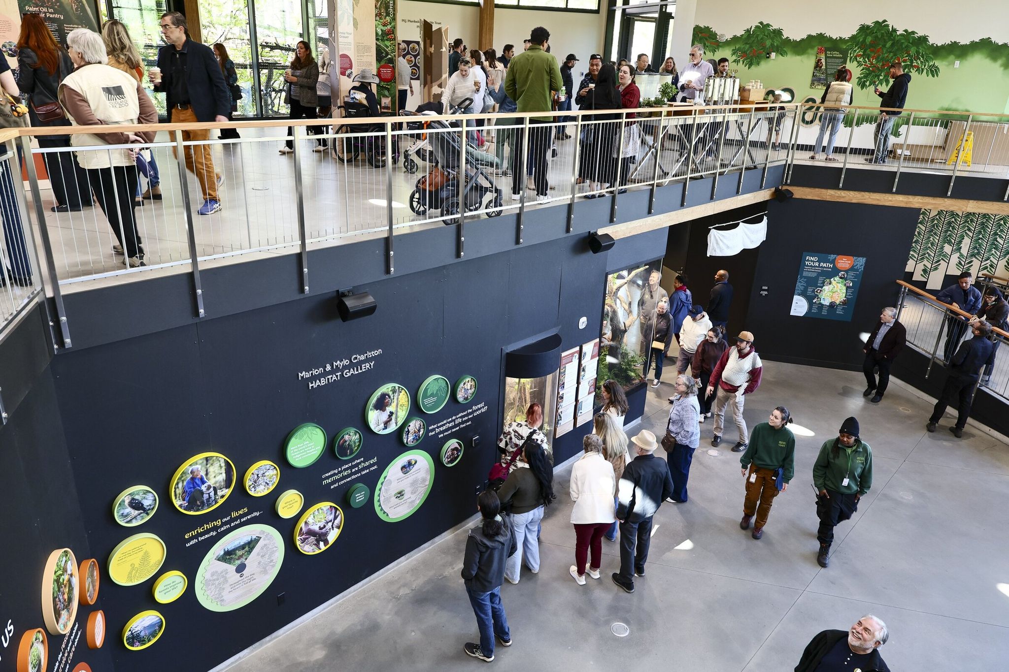 The Forest Trailhead pavilion at Woodland Park Zoo on Friday. Home to various forest animal species, the zoo’s exhibit will open to the public May 1, with members getting early access April 28-30. (Kevin Clark / The Seattle Times)