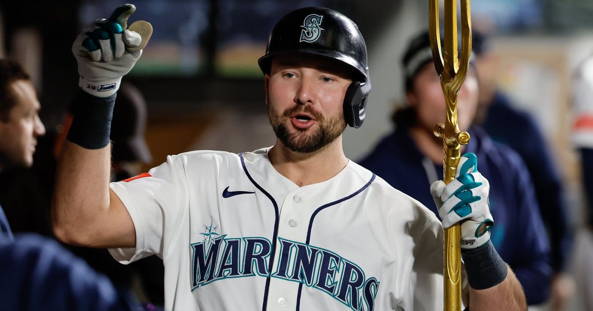 Mariners’ Cal Raleigh out starting lineup again with ‘general soreness’