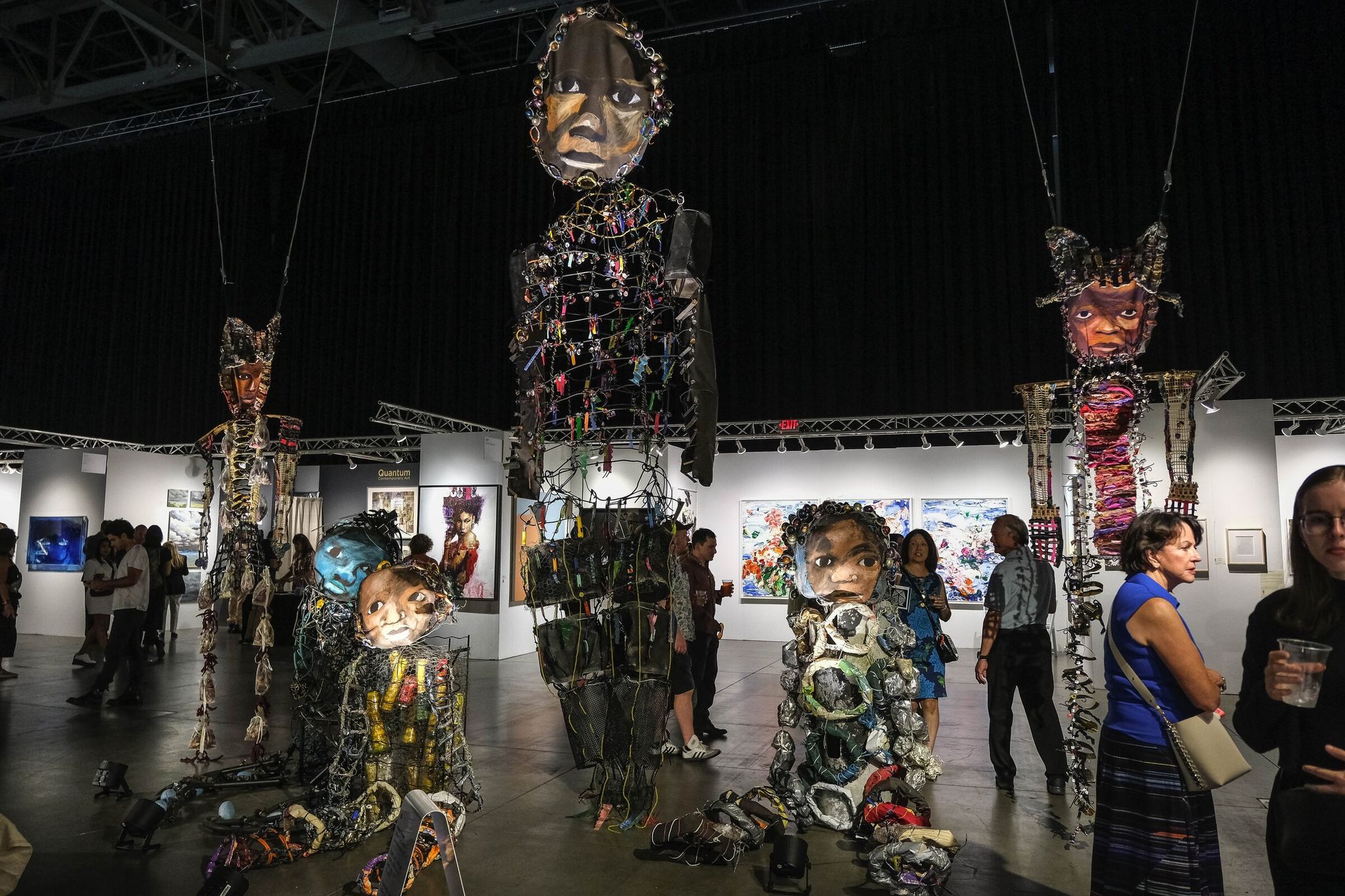 ‘Where The Castoffs Grow Materials,’ by artist Marita Dingus, shown by Traver Gallery at Seattle Art Fair 2023. (Dean Rutz / The Seattle Times)