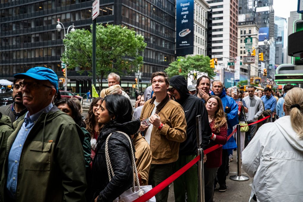 Outside Colbert's final show, fans from near and far line up for a farewell