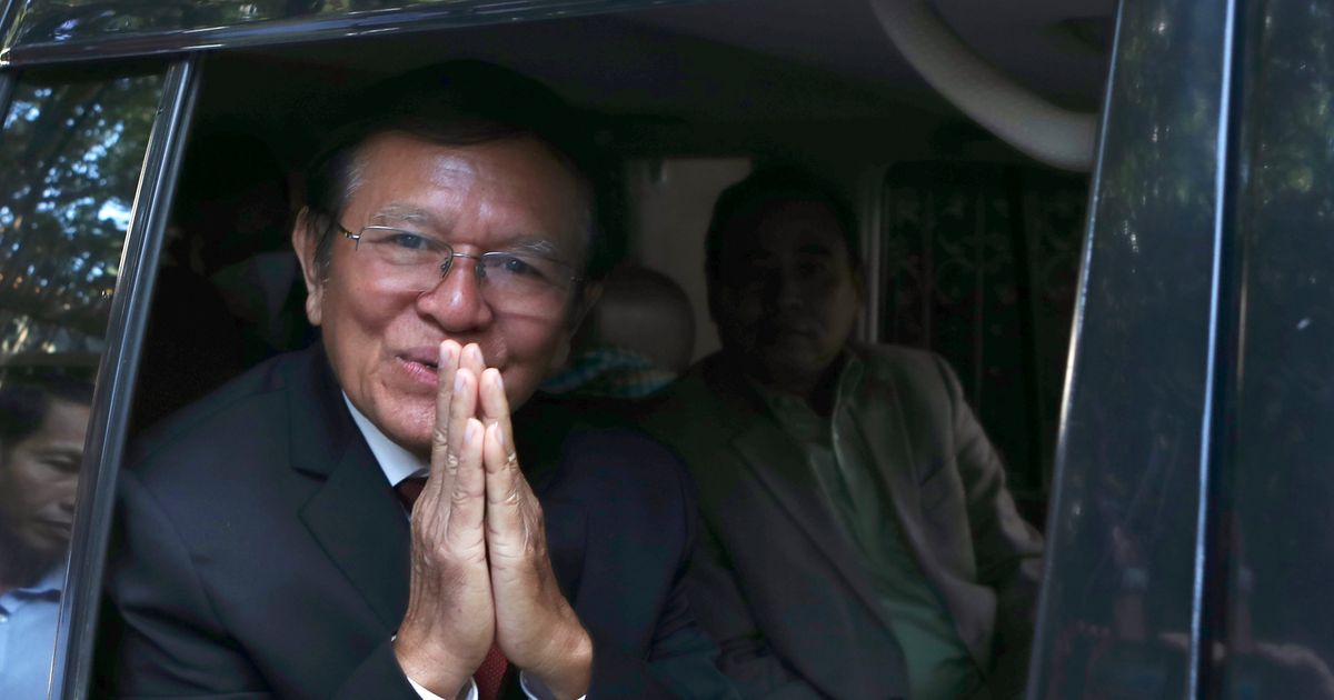 Cambodian opposition leader Kem Sokha receives royal pardon for treason
