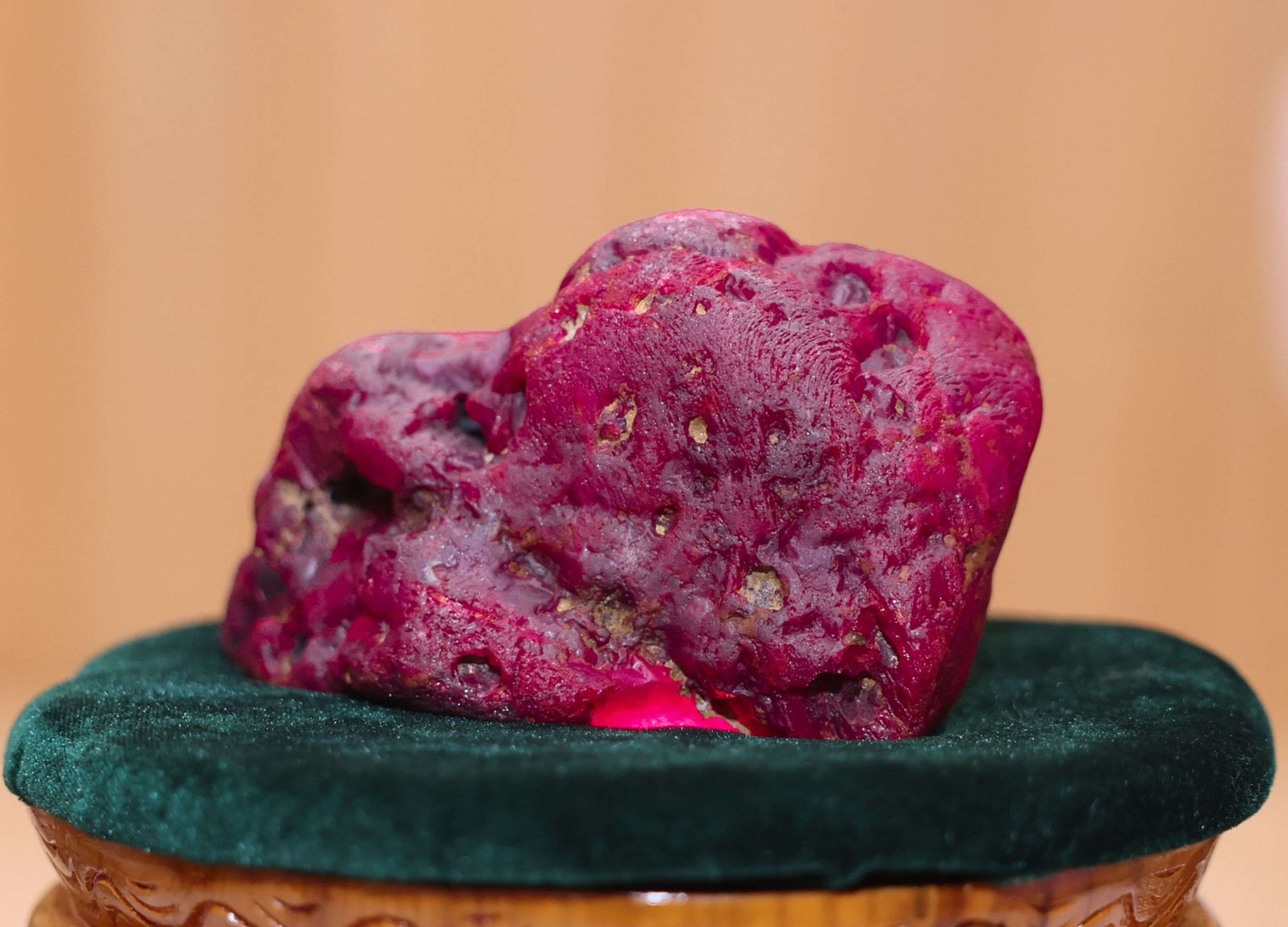 A massive 11,000-carat ruby has been unearthed in Myanmar's war