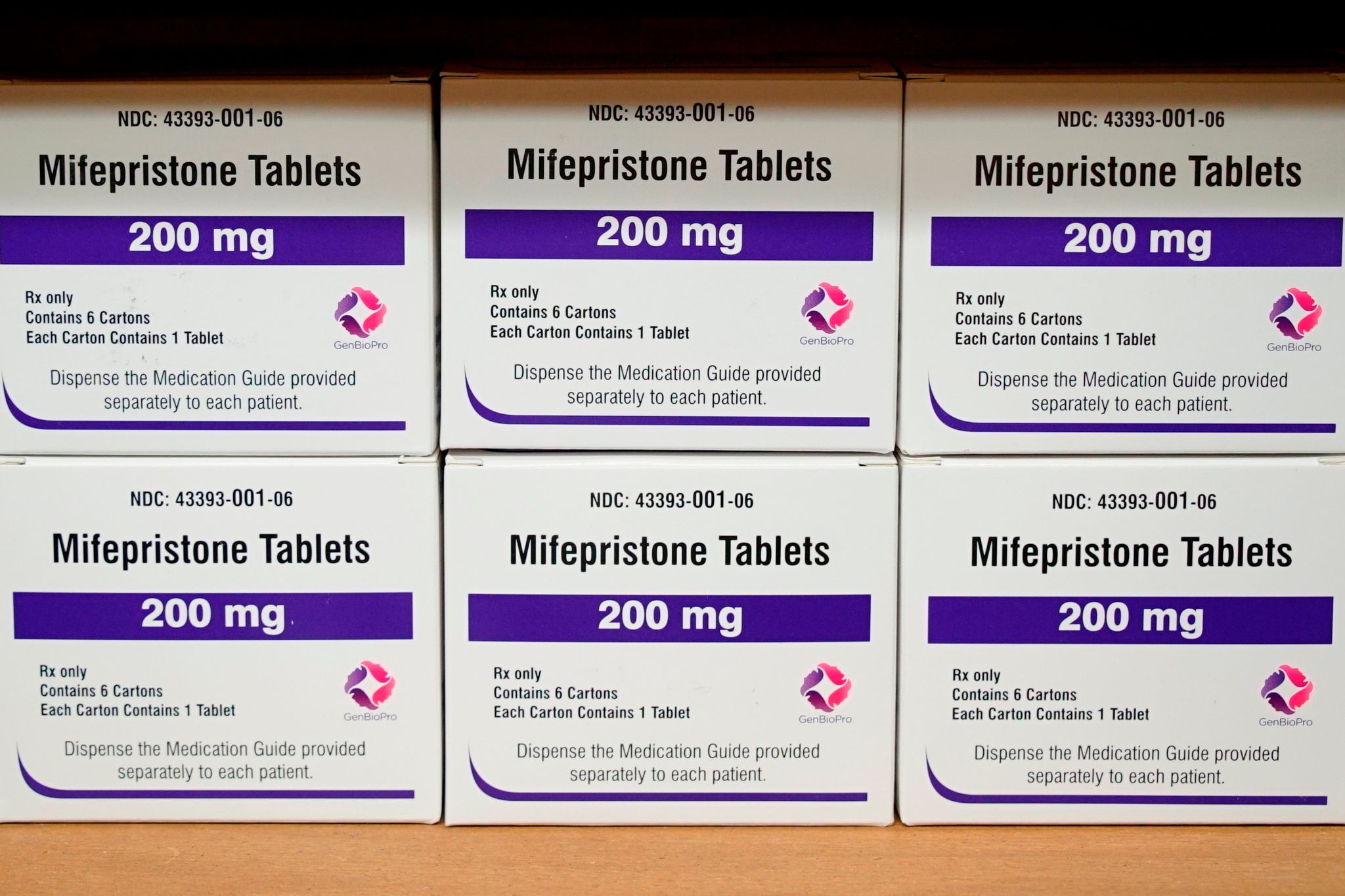 FILE – Boxes of the drug mifepristone sit on a shelf at the West Alabama Women’s Center in Tuscaloosa, Ala., March 16, 2022. (AP Photo/Allen G. Breed, File)