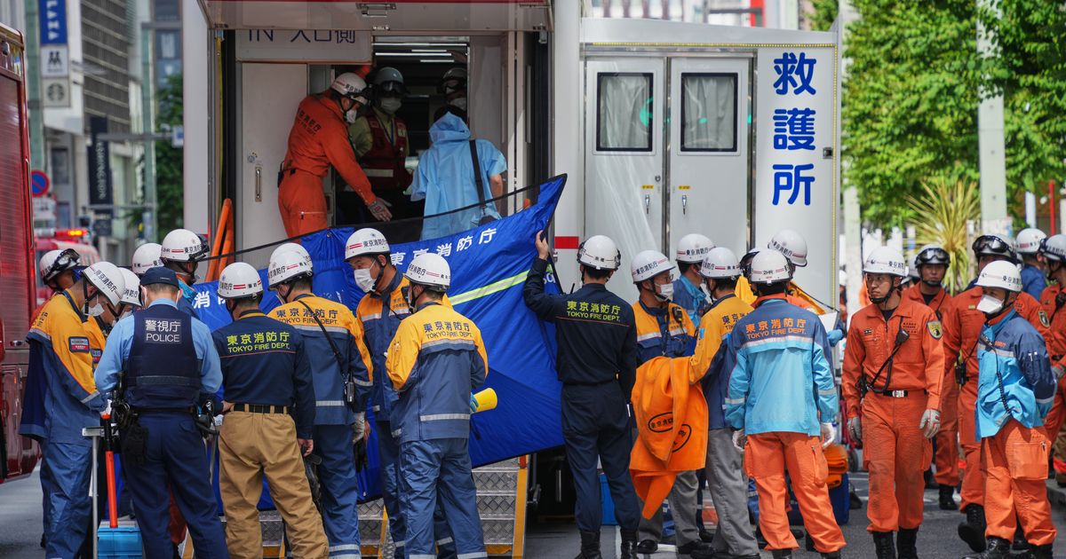 Over 20 taken to hospital after unknown substance allegedly sprayed in Tokyo shopping area