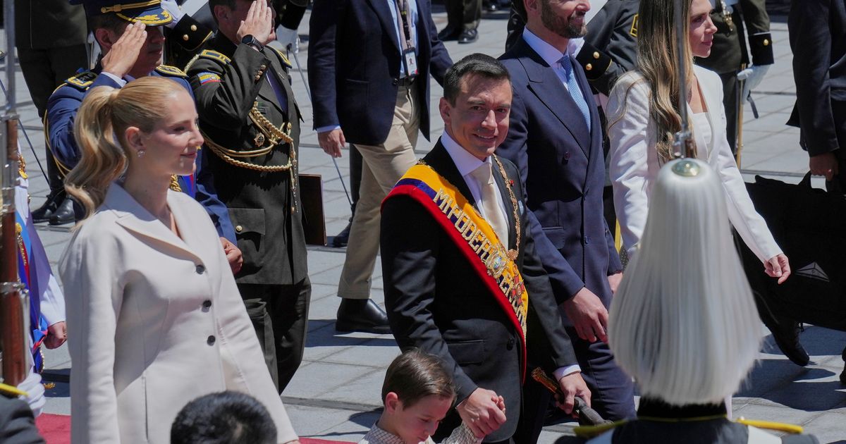 Ecuador’s president touts US-backed crime-fighting efforts and vows to keep hunting down criminals