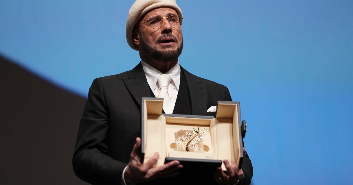 John Travolta surprised with honorary Palme d’Or at Cannes Film Festival
