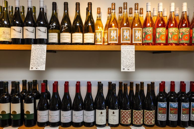 The wine bar Little Thing has been around almost two years and has already become one of Beacon Hill’s popular drink spots. (Ken Lambert / The Seattle Times)
