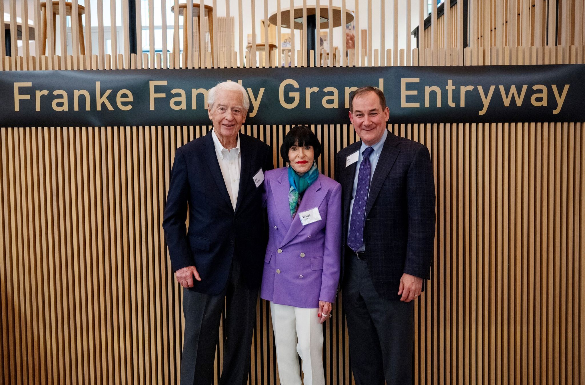 Bill and Carolyn Franke with Dr. Tim Dellit, right, dean of the University of Washington School of Medicine, at a gift signing event last week. The Franke family donated $25 million to create a scholarship for medical students interested in rural medicine — the largest the college has ever received for medical student education. (Barbie Hull Photography)