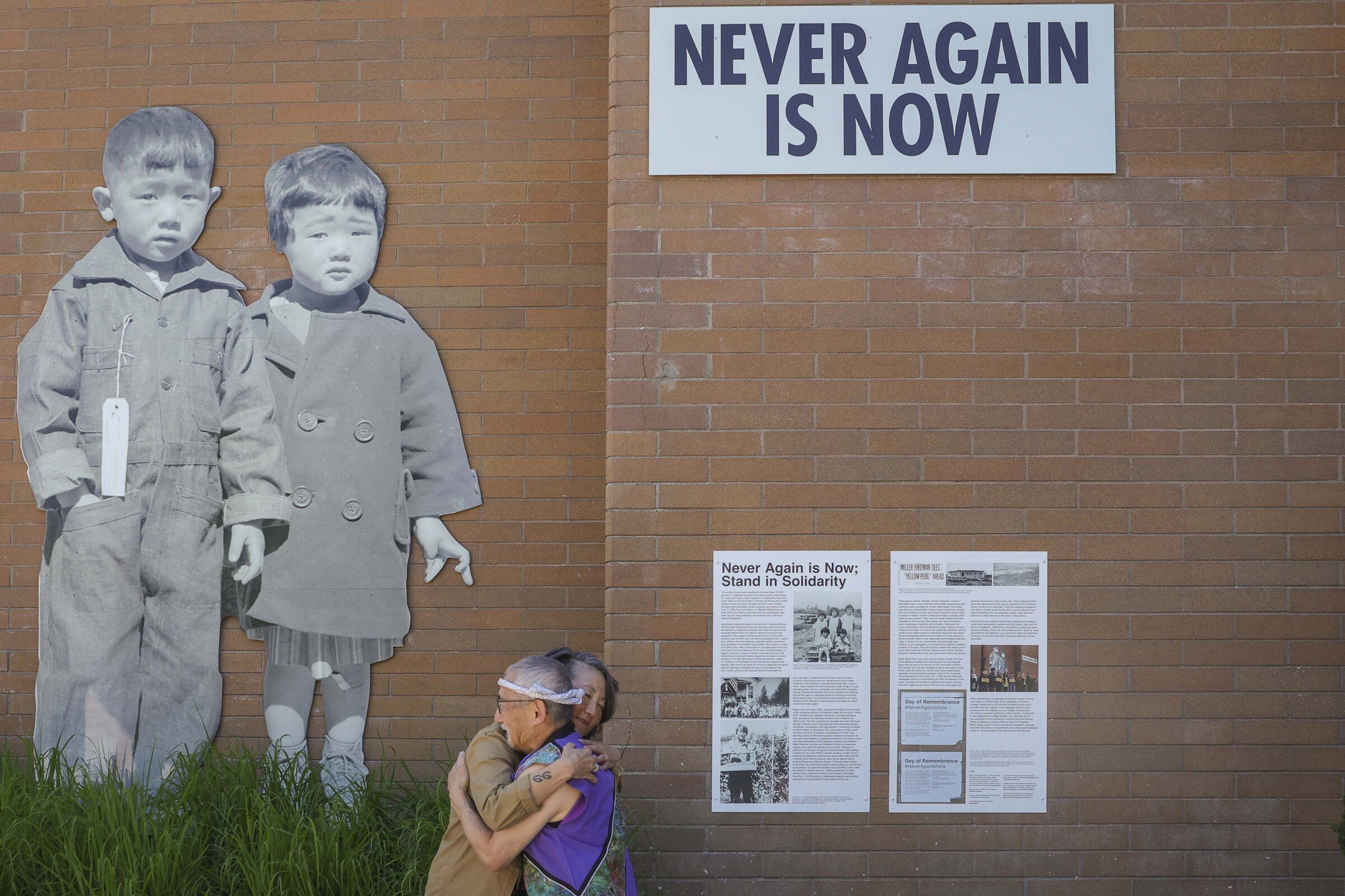 Bellevue College rededicates 'Never Again Is Now' mural | The
