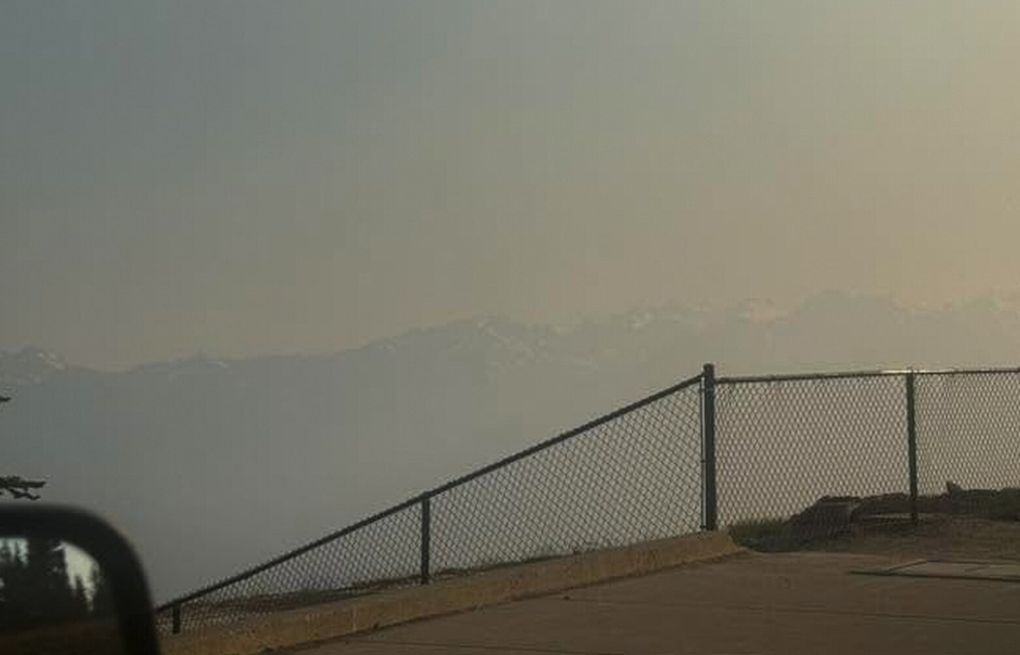 Wildfire burning in Olympic National Park