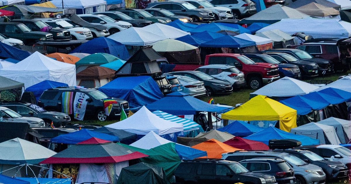 Dead baby is found in a portable toilet at a music festival in Michigan