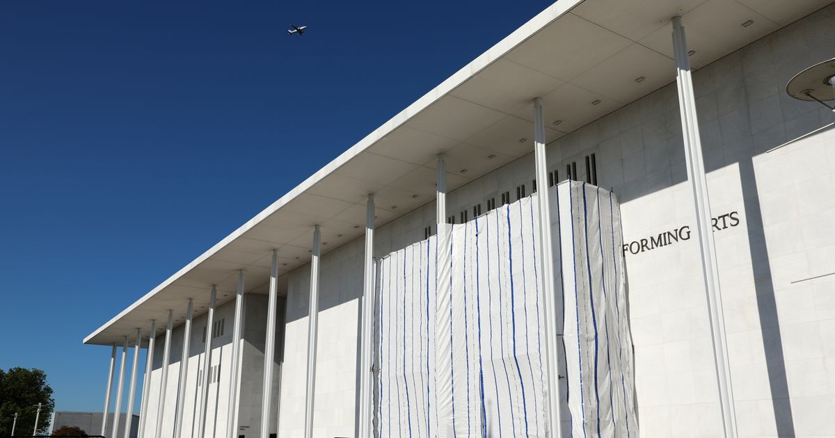 Workers begin removing Trump’s name from the Kennedy Center, hours after a court-ordered deadline