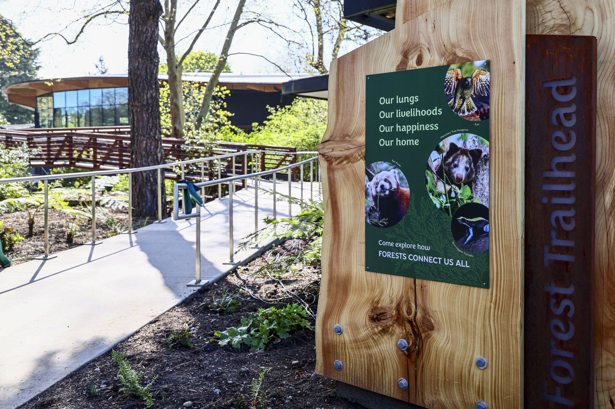 Woodland Park Zoo in Seattle in April. The zoo was evacuated Friday following a bomb threat. (Kevin Clark / The Seattle Times)