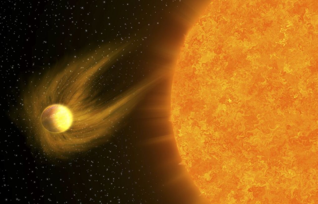 This star just ate a planet, and it's not done yet