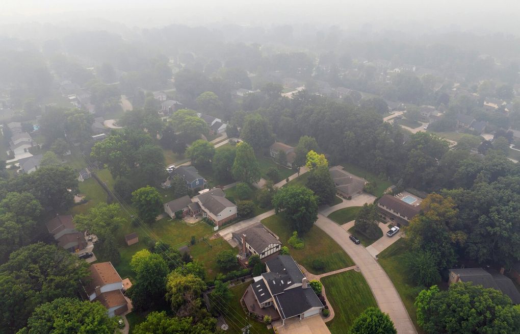 Wildfire smoke gives way to strong storms in Midwest and Northeast