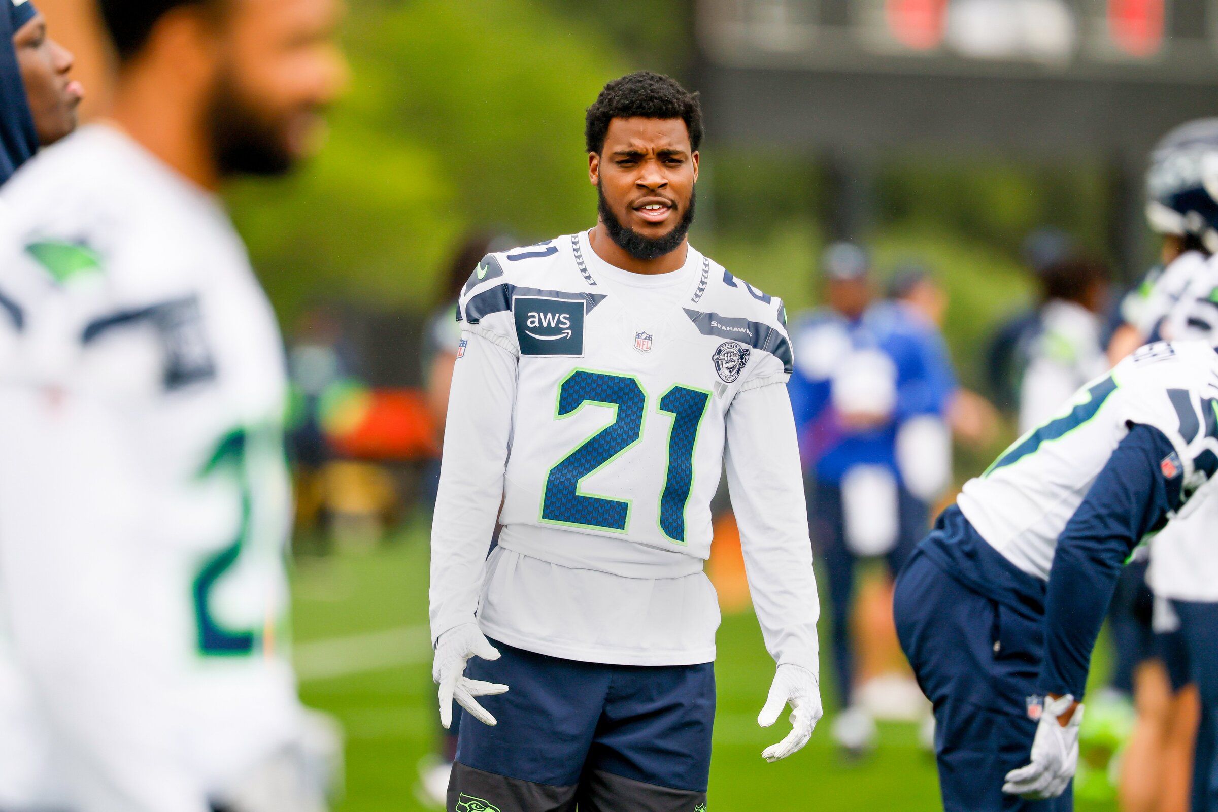 Seahawks cornerback Devon Witherspoon could be getting a big raise soon. (Jennifer Buchanan / The Seattle Times)