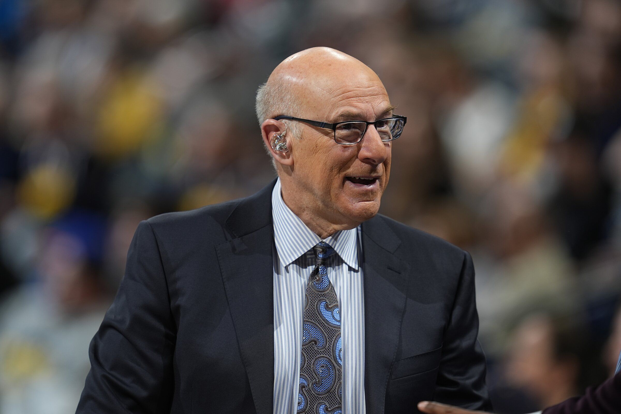 Former Sonics announcer Kevin Calabro spent a decade broadcasting for the Trail Blazers. (David Zalubowski / AP)