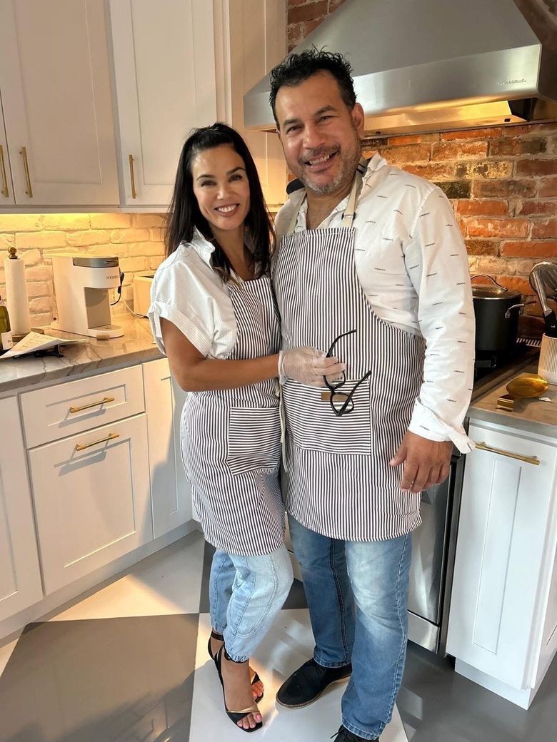 Stacey Fitzpatrick and Eduardo Aguirre were married two years ago at their home in Wallingford. Aguirre was arrested by ICE last week and is now being held in a detention facility in Texas. (Courtesy of Stacey Fitzpatrick)