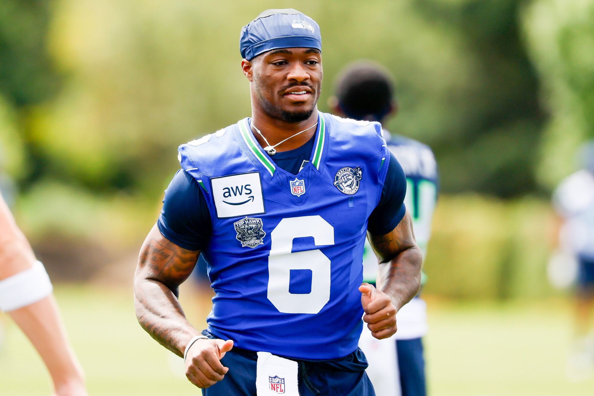 Seahawks' QB Jalen Milroe showing progress at training camp | Notebook | The Seattle Times