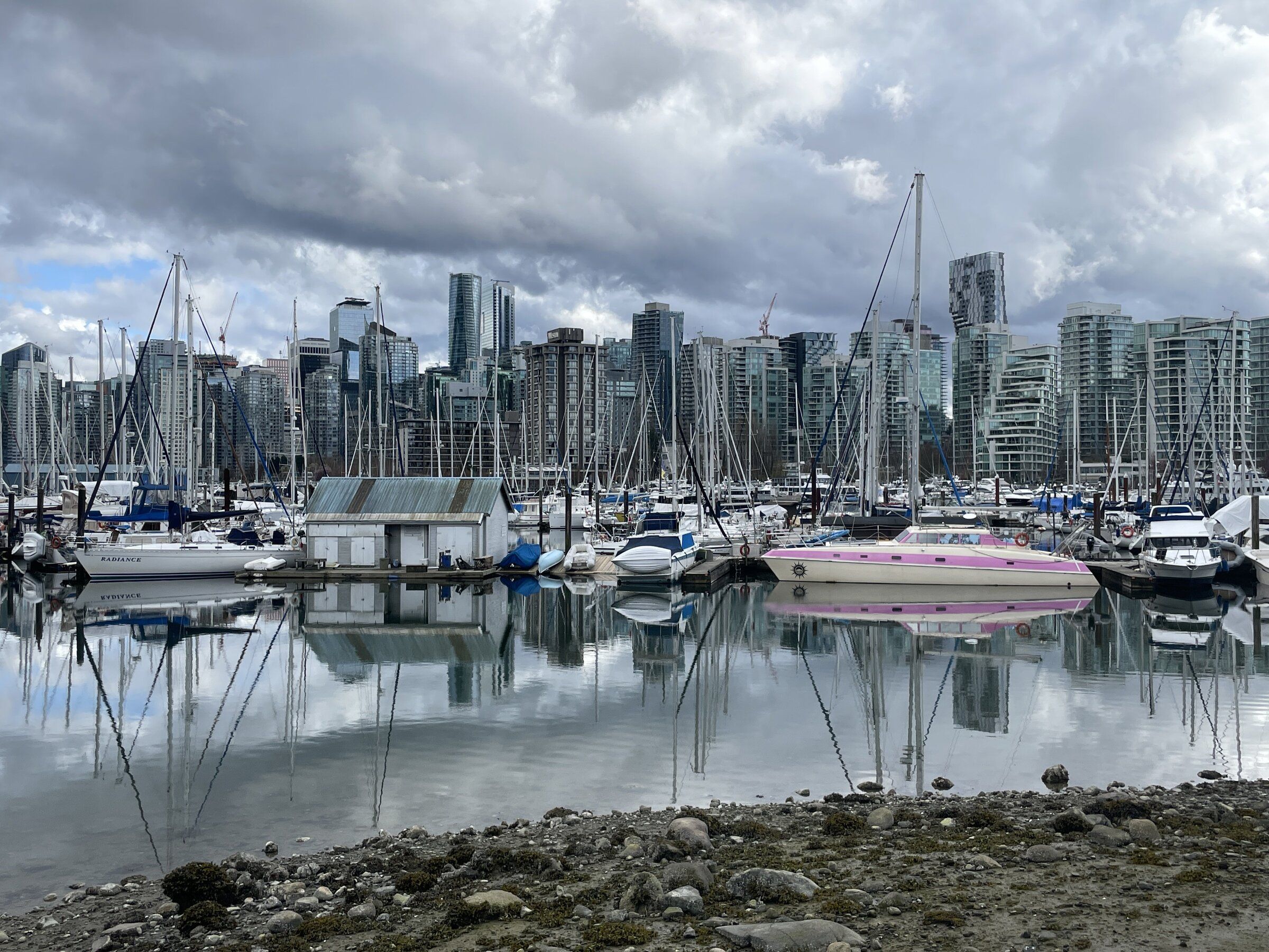 A view from the waterfront in Stanley Park, one of Vancouver’s most popular urban parks for cycling and walking. (Alinah Ansari / special to The Seattle Times)