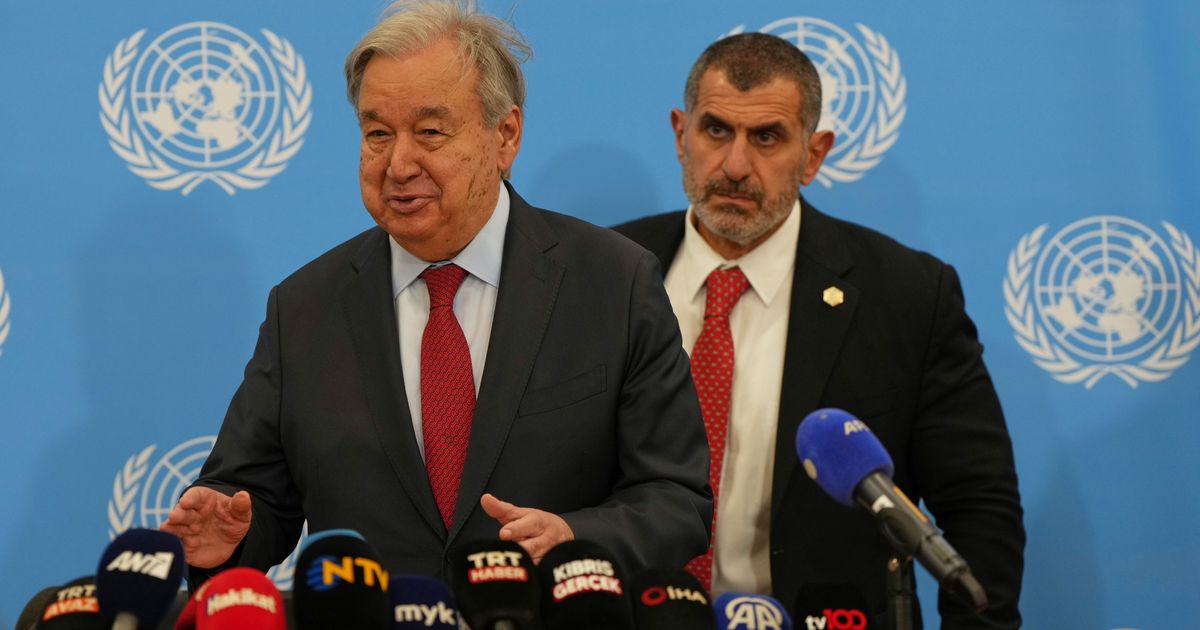 Cyprus’ ethnic split must be resolved to stabilize a tumultuous region, UN chief says