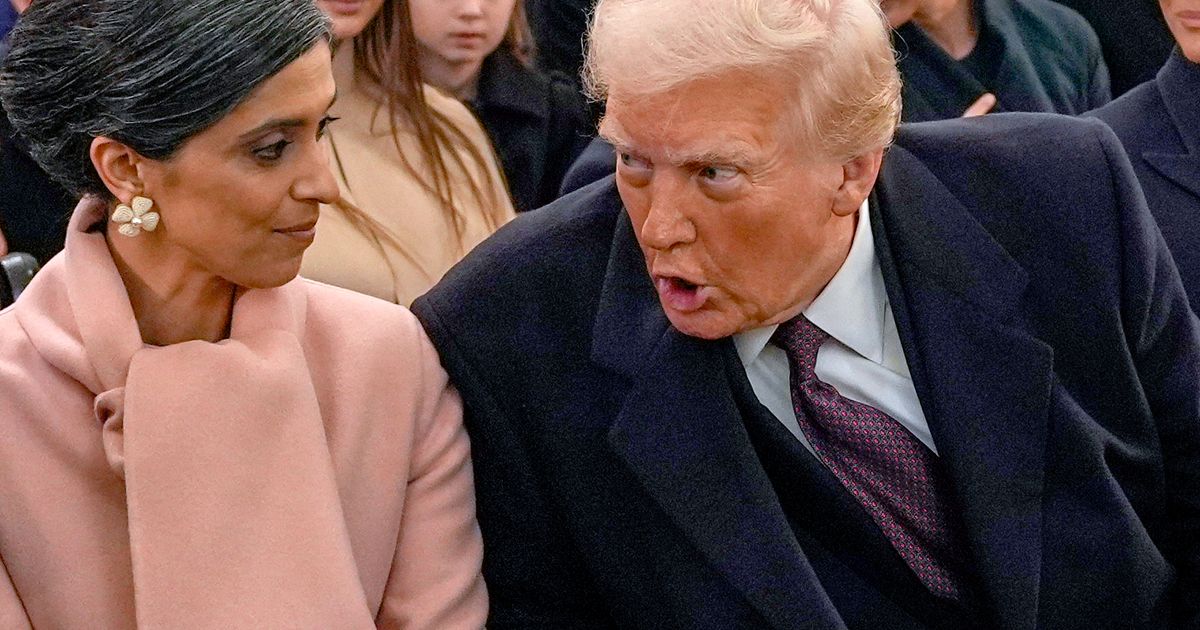 Trump reads a children's book on Usha Vance's podcast, then riffs on past presidents and himself