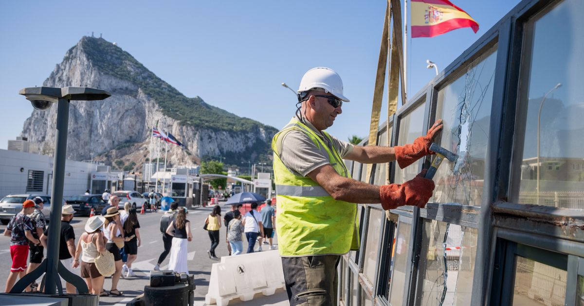 Gibraltar ushers in a new era as British territory’s border fence with Spain is removed
