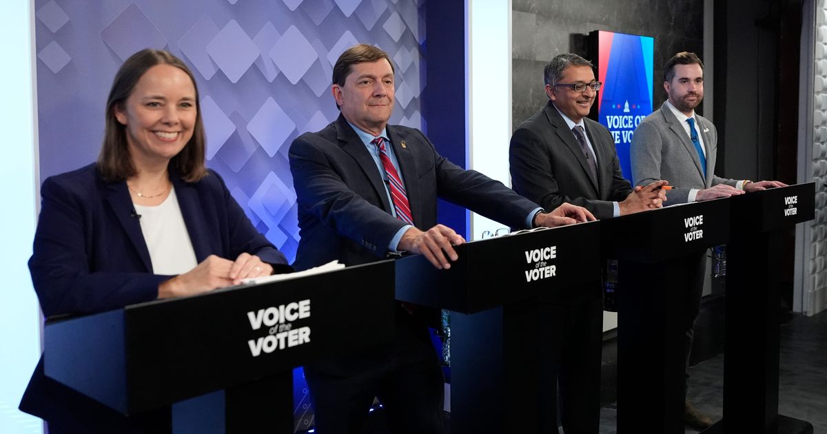 Maine Democrats are meeting to pick a new Senate nominee to face Republican Sen. Susan Collins