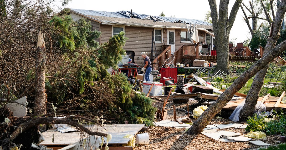 Drone footage shows Wisconsin tornado damage - image 3